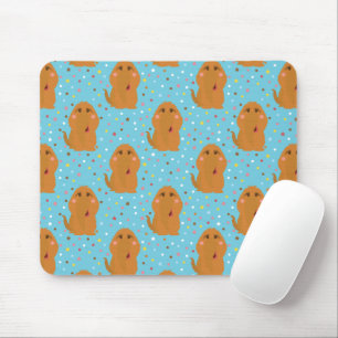 Snuffleupagus Blue Stars & Dots Pattern Mouse Mat