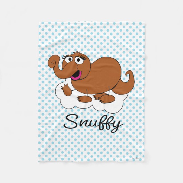 Snuffleupagus Doodley Graphic Fleece Blanket (Front)