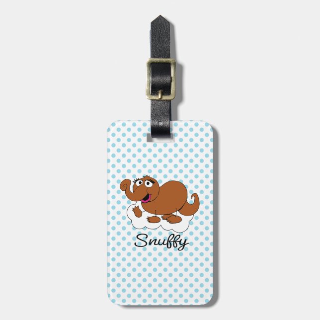 Snuffleupagus Doodley Graphic Luggage Tag (Front Vertical)