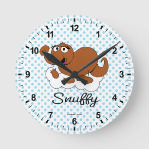 Snuffleupagus Doodley Graphic Round Clock