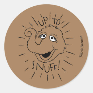 Snuffleupagus Skate Logo - Up To Snuff Classic Round Sticker