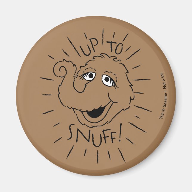 Snuffleupagus Skate Logo - Up To Snuff Magnet (Front)