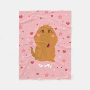 Snuffy Hearts & Stars Graphic Fleece Blanket