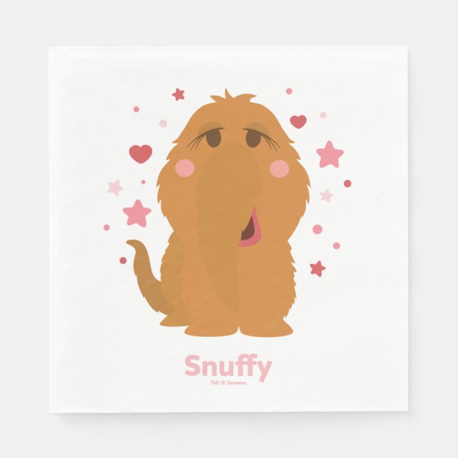 Snuffy Hearts & Stars Graphic Napkin (Front)