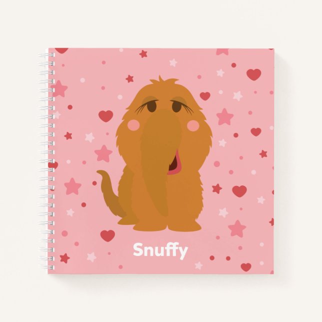 Snuffy Hearts & Stars Graphic Notebook (Front)