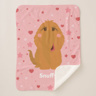Snuffy Hearts & Stars Graphic Sherpa Blanket