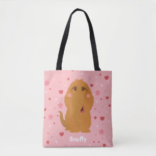 Snuffy Hearts & Stars Graphic Tote Bag