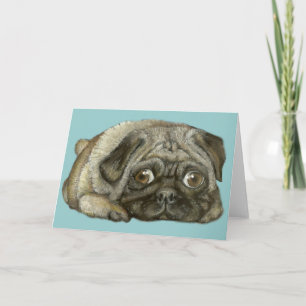 Snug as a pug card