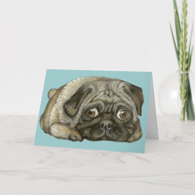 Snug as a pug card (Front)