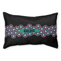 Snug Classic Psychedelic Patterned Dog Bed