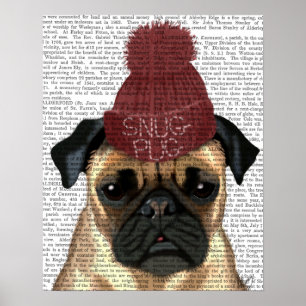 Snug Pug Poster