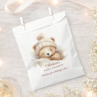 Snuggle Bear Baby Shower Favour Bag