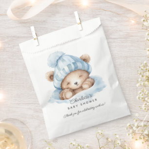 Snuggle Bear Baby Shower Favour Bag