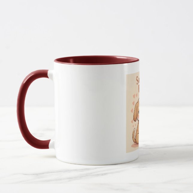 Snuggle Buddy Mug – Art for Coffee Lovers (Left)