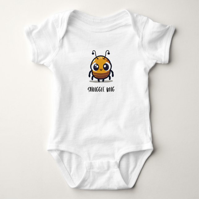 Snuggle Bug Cute Baby Bodysuit (Front)