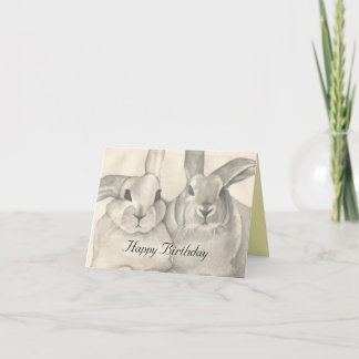 Snuggle Bunnies, Birthday Greetings Card