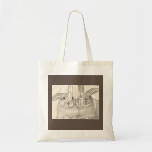 Snuggle Bunnies, Rabbits Shopping Bag