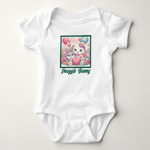 Snuggle Bunny for Babies Cute Rabbit kitten Baby Bodysuit