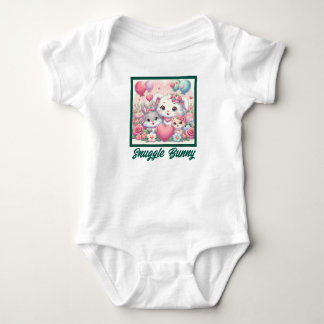 Snuggle Bunny for Babies Cute Rabbit kitten Baby Bodysuit