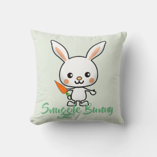 Snuggle Bunny Kawaii Custom Cushion