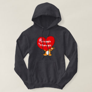 Snuggle Meowgic Funny Cat Pun Art Hoodie