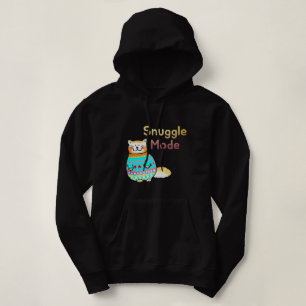 Snuggle Mode Cute Ginger Cat Hoodie