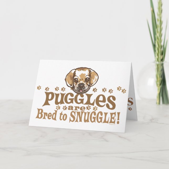 Snuggle Puggle Shirts and Gifts Card (Front)