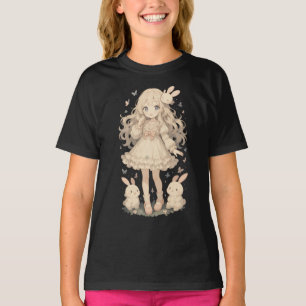Snuggle Pup Kawaii Bunny girl T-Shirt