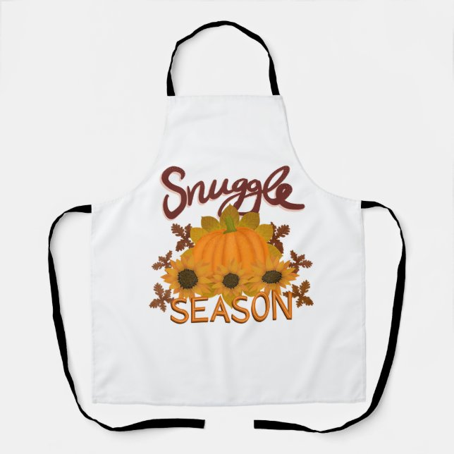 “Snuggle Season” Thanksgiving Apron (Front)
