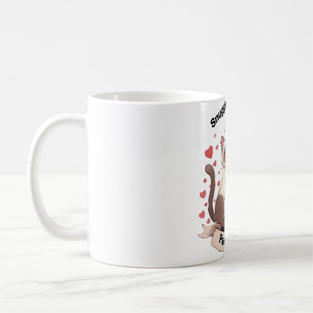 Snuggle & Sorcery – Cute Cat Couple Sticker for Co Coffee Mug (Left)