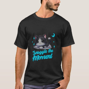 Snuggle The Moment Cute Baby Diaper Kitten Cuddle T-Shirt