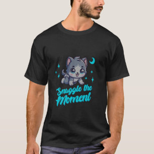 Snuggle The Moment Cute Baby Diaper Kitten Cuddle T-Shirt