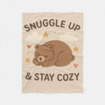 Snuggle up and stay cosy 🥱😴 Fleece Blanket