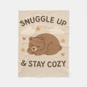 Snuggle up and stay cosy 🥱😴 Fleece Blanket