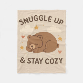 Snuggle up and stay cosy 🥱😴 Fleece Blanket