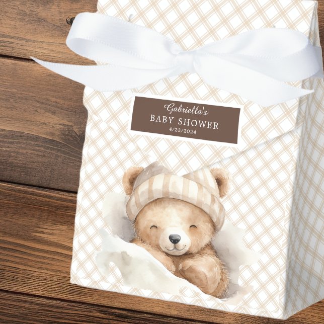 Snuggle Up Bear Baby Shower Favour Box (Creator Uploaded)