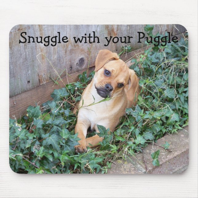 Snuggle with your Puggle Mouse Mat (Front)