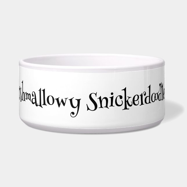 SnuggleNames Custom Pet Bowl - Large (Front)