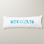 "Snuggles" Light blue white Body Cushion<br><div class="desc">"Snuggles" Light blue white Body Pillow</div>