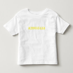 "Snuggles" yellow letters Toddler T-Shirt