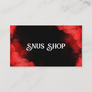 Snus Shop Tobacco Vape Smoke CBD oil Business Card