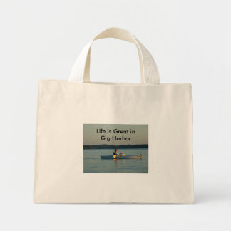 SNV10572, Life is Great in Gig Harbour Mini Tote Bag