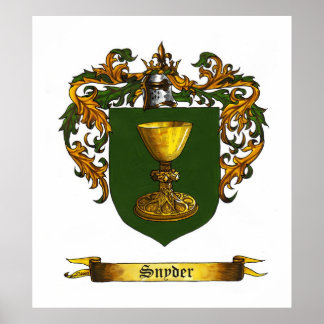 Snyder Shield / Coat of Arms Poster