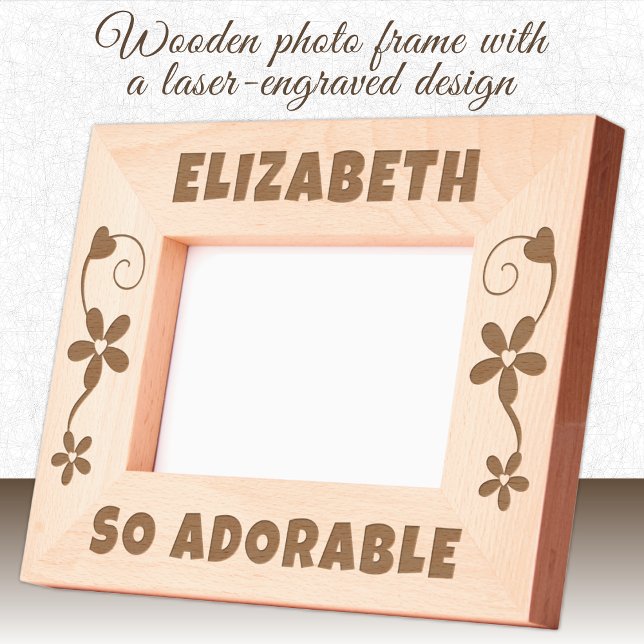 So adorable add name hearts flowers etched frames (Creator Uploaded)