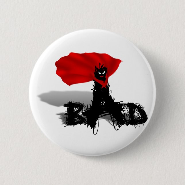So Bad Scribble 6 Cm Round Badge (Front)