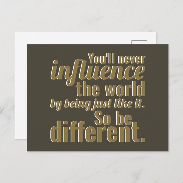 So Be Different Postcard (Front/Back)