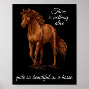 So Beautiful As A Horse Men Women Kids Horseback R Poster