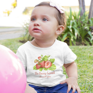 So Berry Loved Baby Toddler T-Shirt Strawberries
