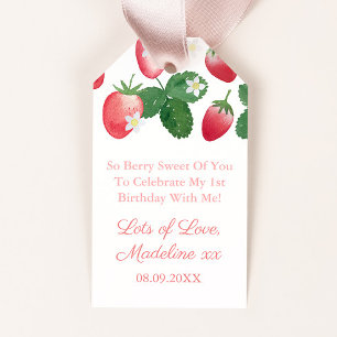 So Berry Sweet Of You Strawberry Party Favour Tags