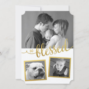 So Blessed holiday gold foil custom 3 photo